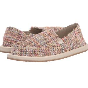 SANUK Donna Summer Tweed Slip On LIKE NEW! Size 6